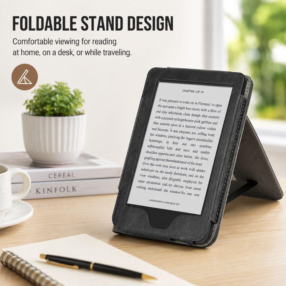 Standfunktion Klapphülle Hülle mit Handschlaufe für Kobo Clara Farbe/2E/BW Schreibtisch Lesen