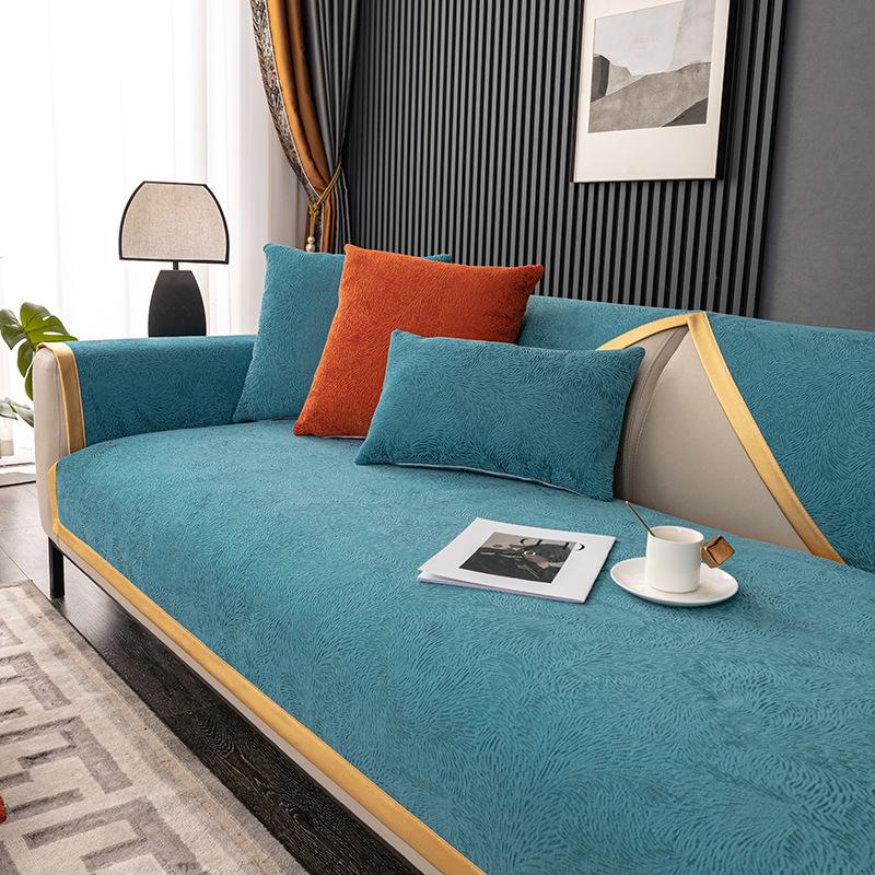 High-grade Cream Wind Nice Seat Covers Universal Antiskid Sofa Towel Couch Cover Exquisite Bordure Wash Durable Sofa Cushion