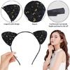 Leopard Cats Ear Headband for Adult Kids Birthday Party Roleplay Costume Headpiece Teens Cosplay Costume Makeup Hairhoop