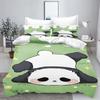 Panda Duvet Cover Set 3D Children'S Bedding Set Cotton Covers 3-Piece 1 Quilt Cover 100% Polyester Home Decor