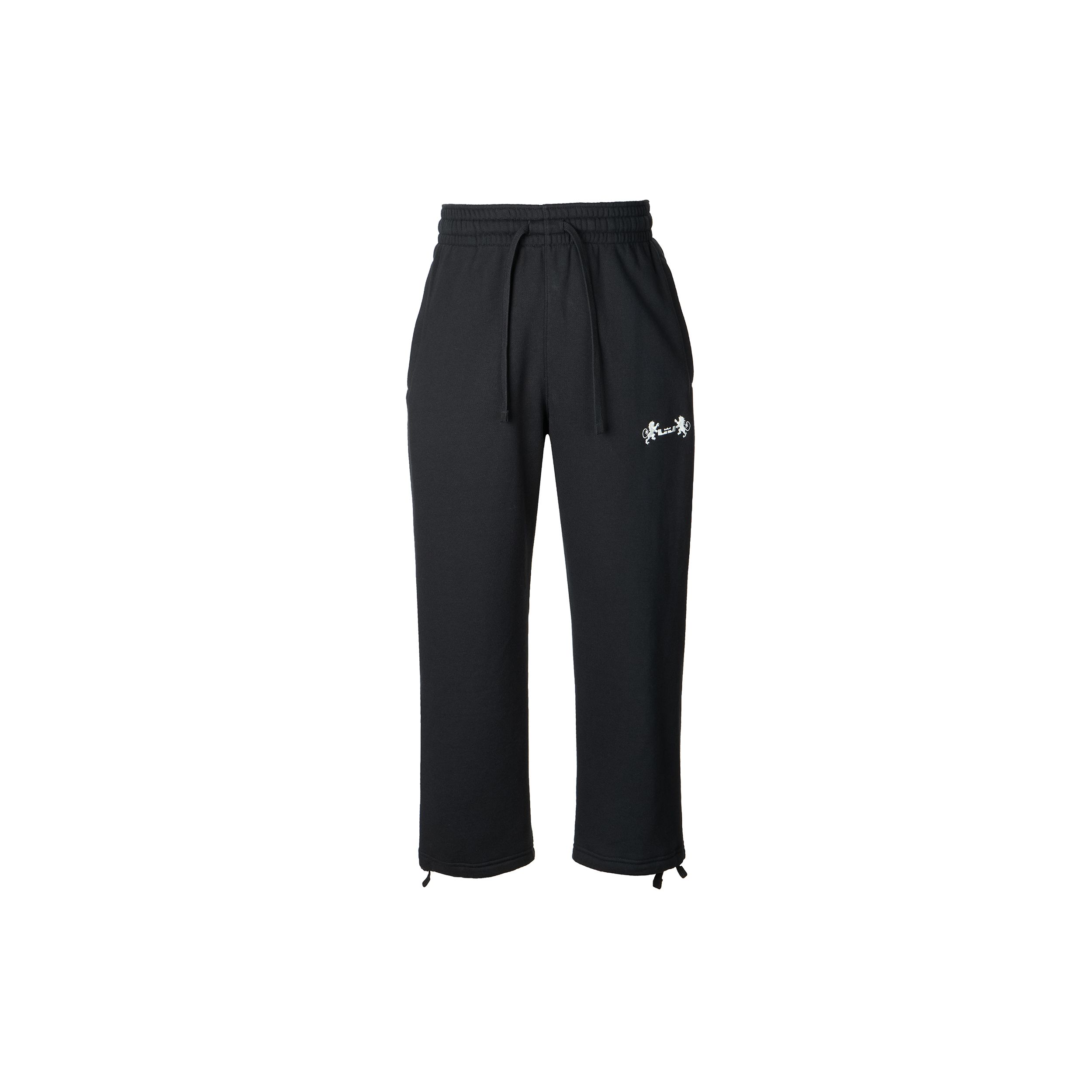 Nike Men's Black Lebron Solid Color Fleece-Lined Knit Sweatpants Bottoms Fb7128-010 Cm