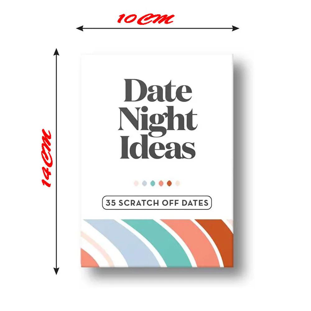 Adult Scratch-off Adventure Dating Card Game: 40 Interactive Board Game Cards for Couples Party
