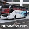 1/32 Electric Tourist Toy Traffic Bus Alloy Car Model Diecasts Simulation Metal Toy Business Bus Model Sound and Light Childrens Gift