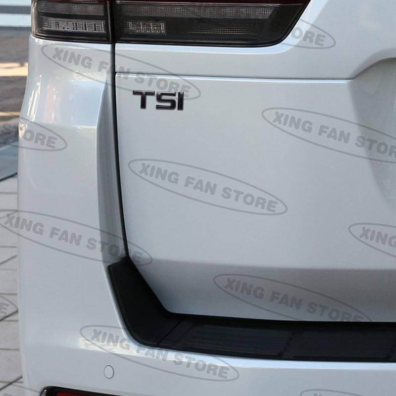 yngcr0 Auto Styling TSI Emblem Car Rear Trunk Badge Decal Body Sticker For Skoda Octavia 3 2 Superb Karoq Fabia Yeti Kamiq Accessories