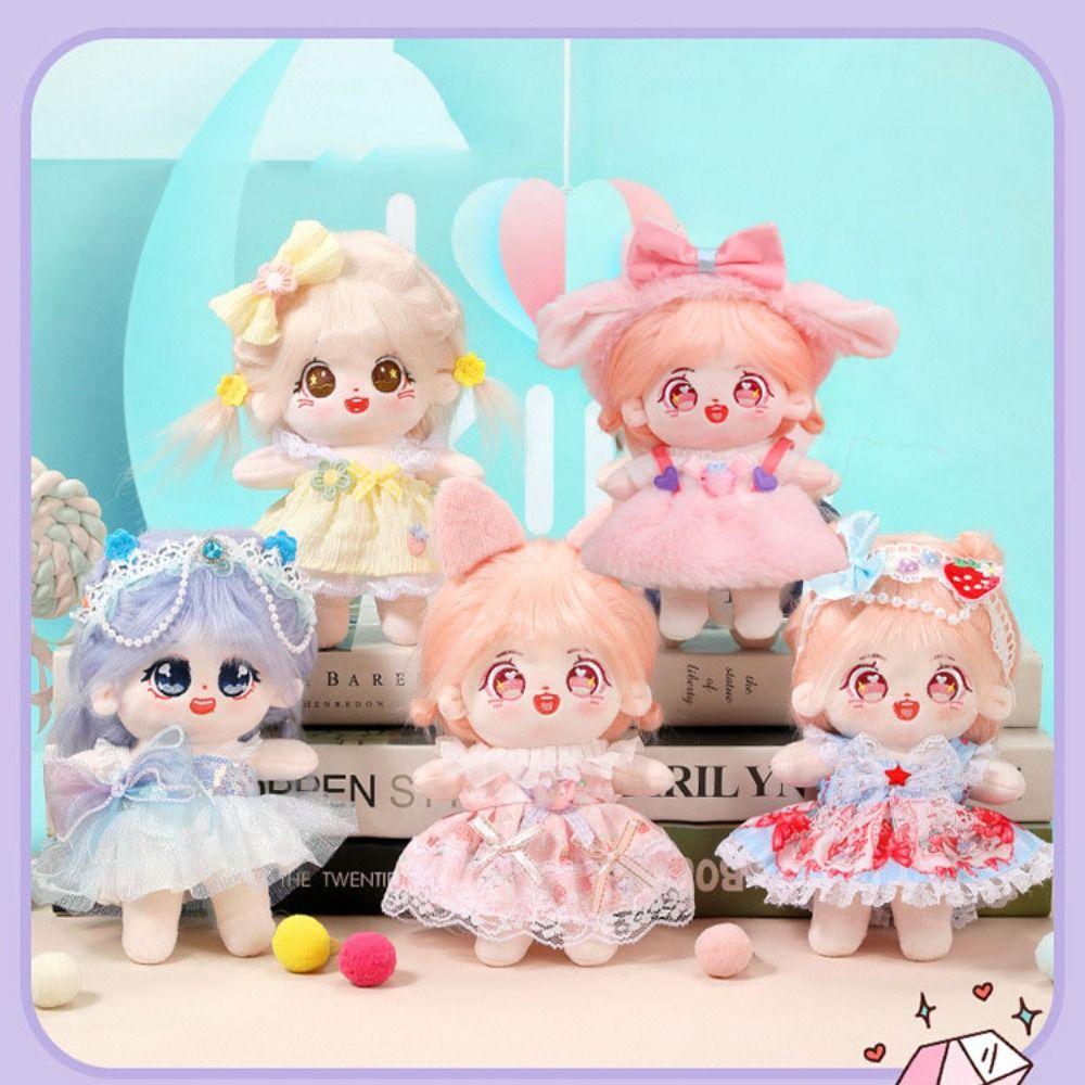 

Милое платье принцессы, 10 стилей, кукольная юбка, новые аксессуары, хлопковая кукла 20 см/куклы EXO Idol