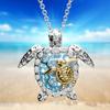 Ladies Necklace Two Tone Turtle Animal Necklace Jewelry Necklace Mother's Day Gifts