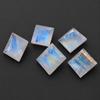 AAA+ Rainbow Moonstone Square Pyramid Cabochon | Calibrated Loose Gemstone for Jewelry Making & Wholesale