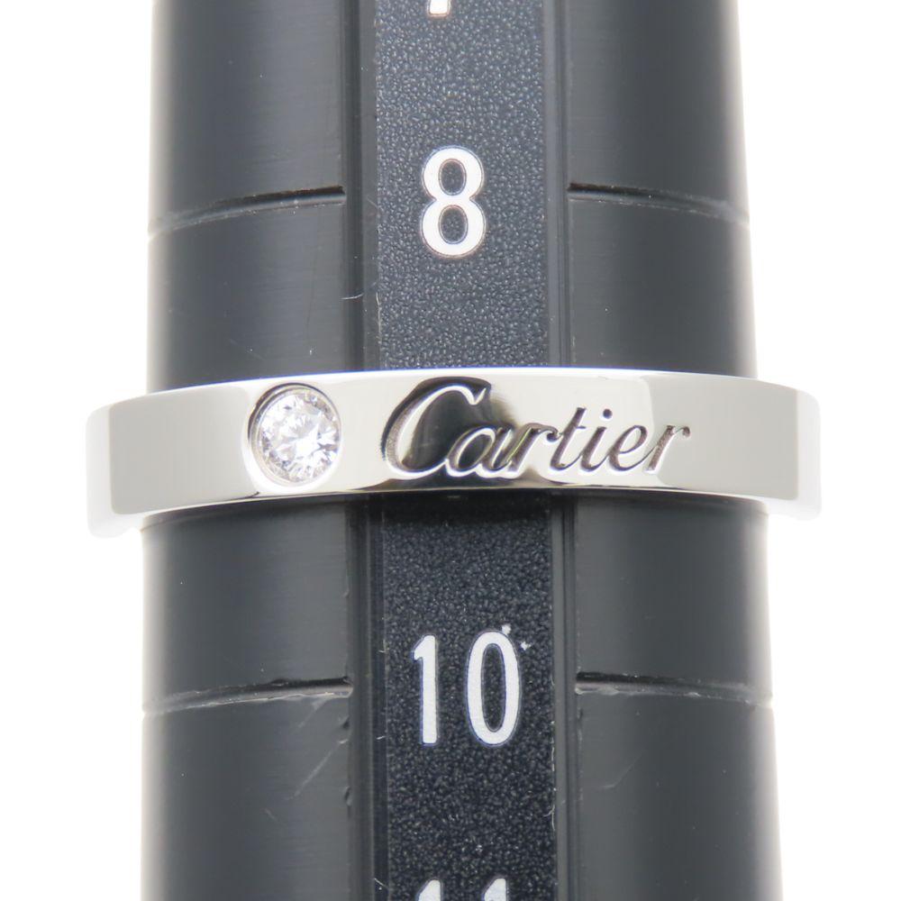 Used CARTIER Ring Engraved EU#49 49 Pt950Platinum/diamond 4.7g Platinum 1PD