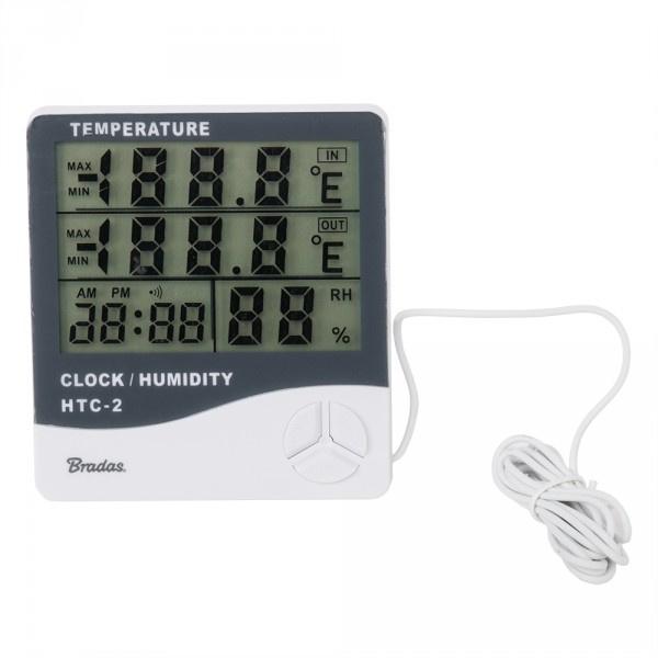 White Line Indoor Weather Station Thermometer Hygrometer Date Stamp
