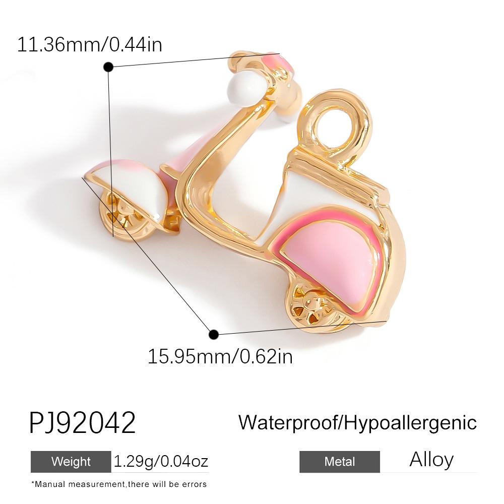 Heart Cat Dog Owl Oil Drop Ocean Style Pendants 18K Gold Plated Stainless Steel Charms Fashion Jewelry Gold Pendants
