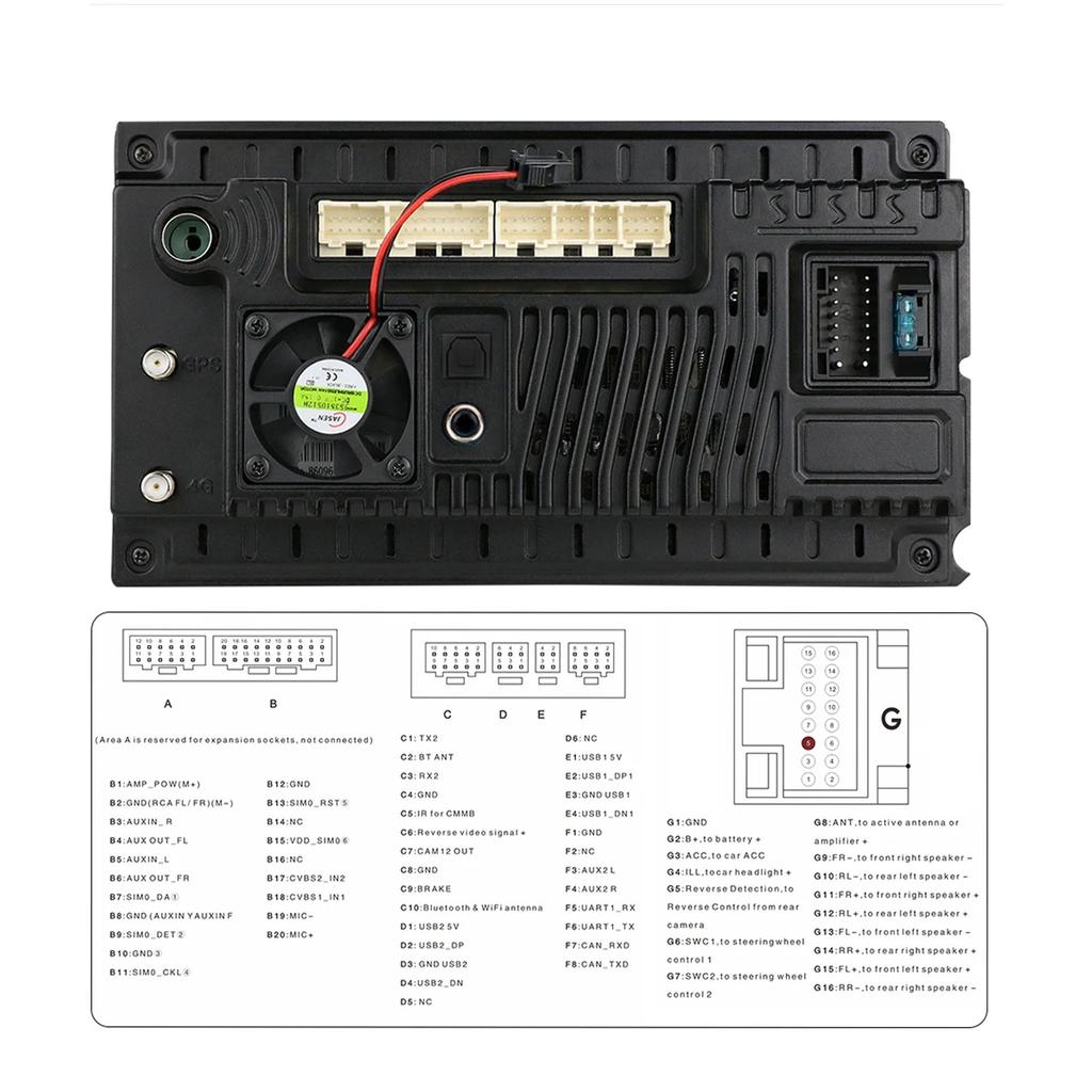 Hizpo For Ford/Focus/S-Max/Mondeo 9/GalaxyC-Max Car Radio Multimedia Video Player Navigation GPS Intelligent  Android 13 NO DVD 2din 2 Din 2.5D USB
