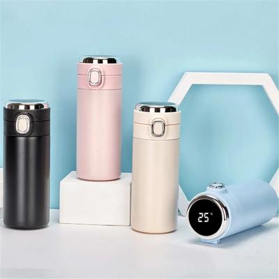 1Pc Stainless Steel Smart Thermos Water Cup Temperature Display Travel Outdoor Vacuum Cup