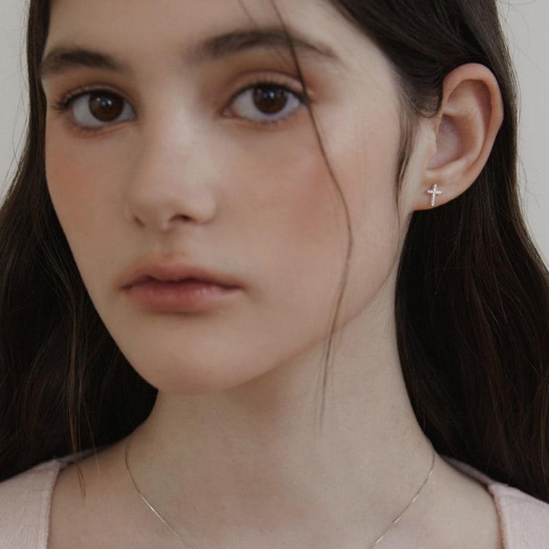 Tatiana (925 Silver) Holy Cross Earrings EC3128