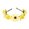 Sunflower Headband Flowers Hairhoop for Women and Girls Garland Hair Accessories for Photography Props Music Festival