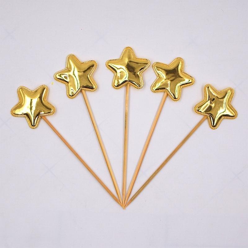 10xLove Heart/Crown/Star Shaped Insert Falgs Babies Shower Decoration for Party