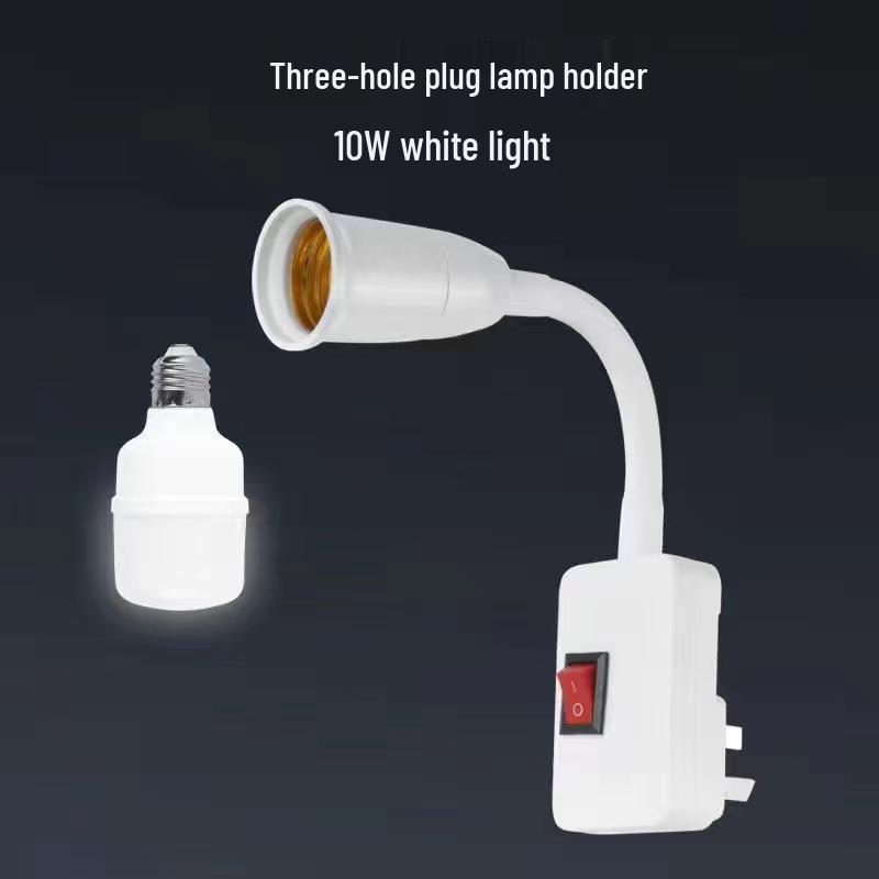 LED Superhelle Energiesparende Einsteck-Nachtleuchte mit Schalter - Schlafzimmer Wand-/Nachttischlampe