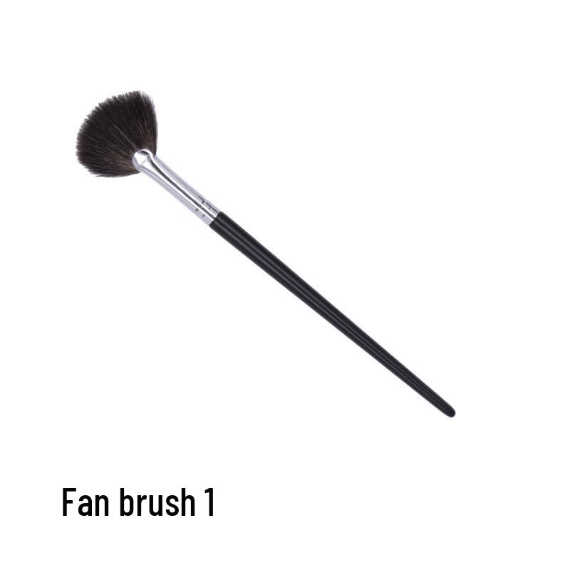 

Веерная кисть для контуринга, Мягкий неабсорбирующий ворс, Кисть из козьего ворса для румян и хайлайтера