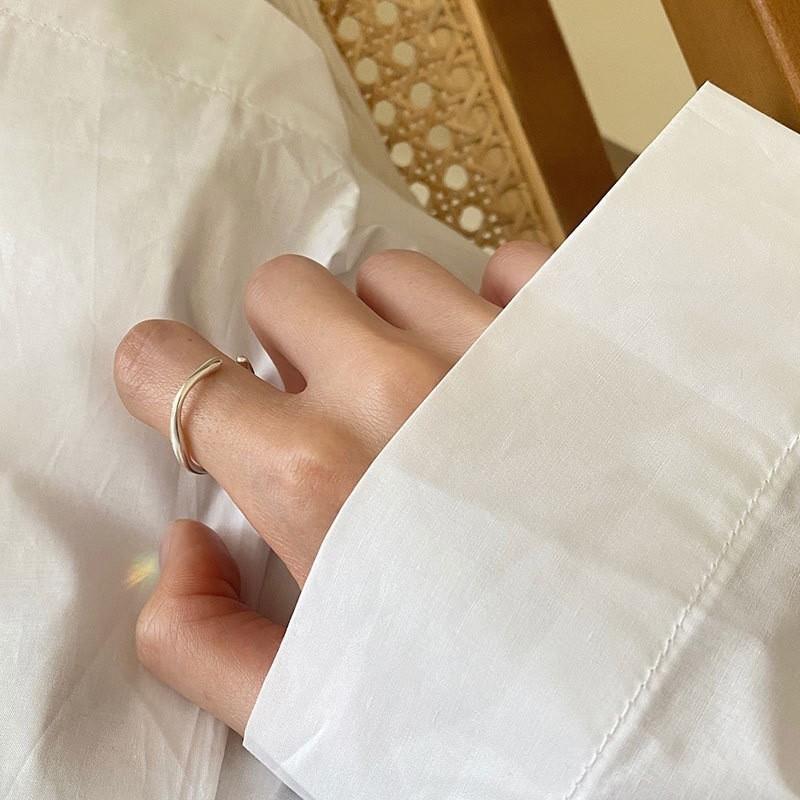 Inspired Unique Korean Open Design Square Ring For Women Stylish Copper Piece Jewelry