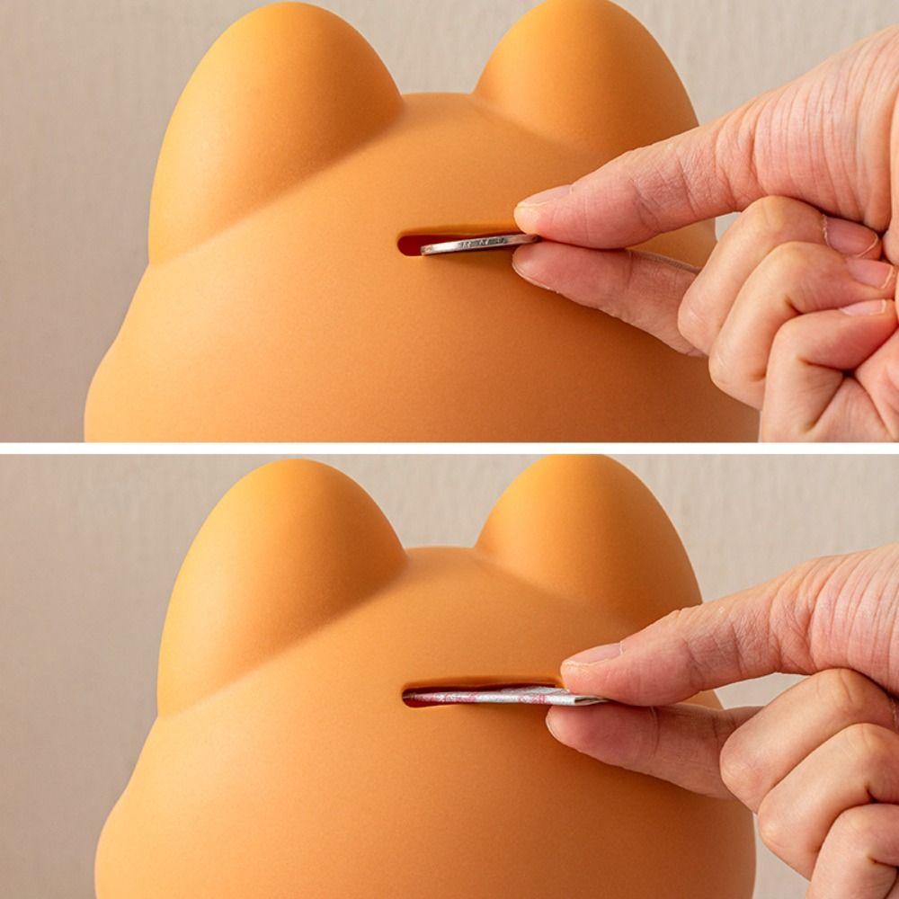 Resistant Fall Piggy Bank Vinyl Saving Box Animal Figurines Money Boxes Home Decoration
