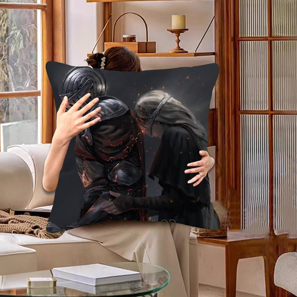 Classic Game Dark Souls Cushion Cover Car Throw Pillow Case For Sofa Car Christmas Gift 40x40cm 45x45cm