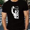 BOXING Print Men's Short Sleeve T-Shirt Comfy Casual Crew Neck Top for Outdoor Daily Wear