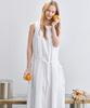 MALOUPE 7106 Sleeveless Long Dress (White)