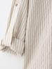 Spring 2025 Women's European & American Style Striped Short Sleeve Shirt with Casual Long Pants