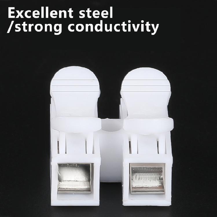 Instantly Terminal Block Spring Clamp Terminal Cable Clamp High Conductivity For Various Wire Gauges Heatproof Insulation