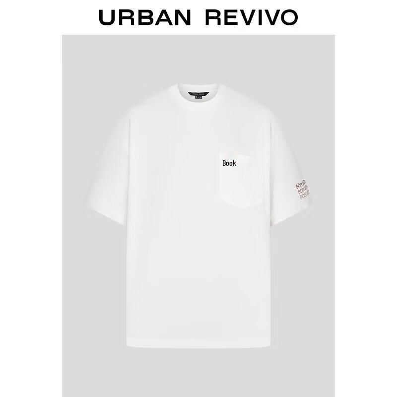 UR 2025 Autumn Men s Embroidered Letter Short Sleeve T-Shirt S