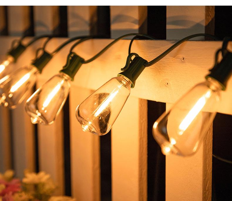 Smart Remote ST38 Solar LED String Lights - Waterproof Decorative Atmosphere for Outdoor Weddings and Camping