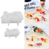 2Pcs Animal Silicone Mold for Epoxy Resin Craft 3D Goldfish Pendant Casting Mold