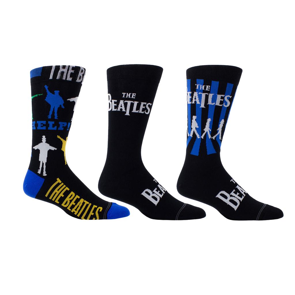 The Beatles Unisex Adult Crew Socks (Pack of 3)