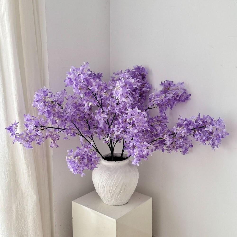 Silk Artificial Lilac Flower Decorative Fake Blossom Bouquet New Artificial Faux Plants  Home Decor