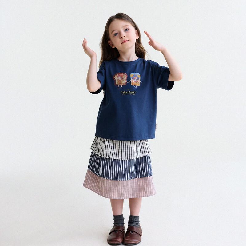 Yun'er Ma Girls' 2026 Illustrator Summer Tee
