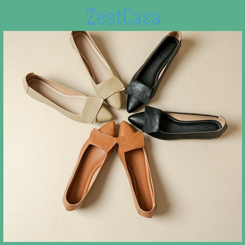 Chunky Heels Block Womens Pointed Closed Toe Pu Leather Low Heels Casual Work Pumps For Women Comfortable Dressy Loafers Shoes Nonslip Pumps Shoes