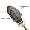 4PCS Mini Motorcycle Smoke Lens Turn Signal Light 5LED 12V Amber Blinker Indicator Lamp For Kawasaki Honda BMW Yamaha Harley