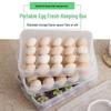 Multilayer Fresh-Keeping Egg Storage Tray - Food Grade Plastic for Refrigerator