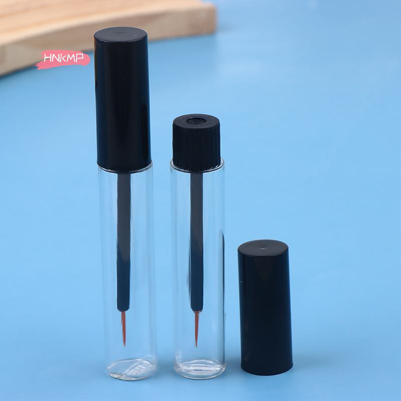 1/5Pcs 10ml Empty Eyeliner Tube Eyelash Vial Eyelash Bottle Fine Yellow Hair Transparent Make Up Container Tube