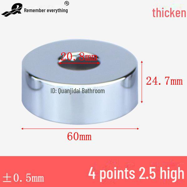 Capace decorative din oțel inoxidabil pentru robinet, triunghi și pătrat