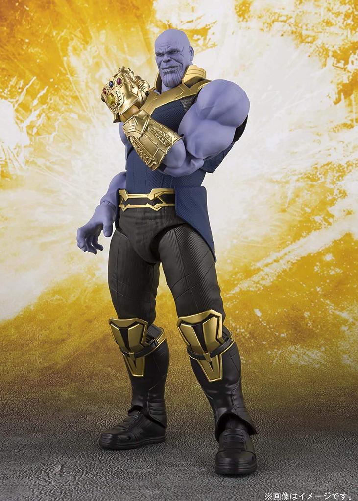 TAMASHII NATIONS Avengers Thanos 190mm malovaná pohyblivá figurka SHFiguarts (Avengers/Infinity War) Cca. PVC/ABS