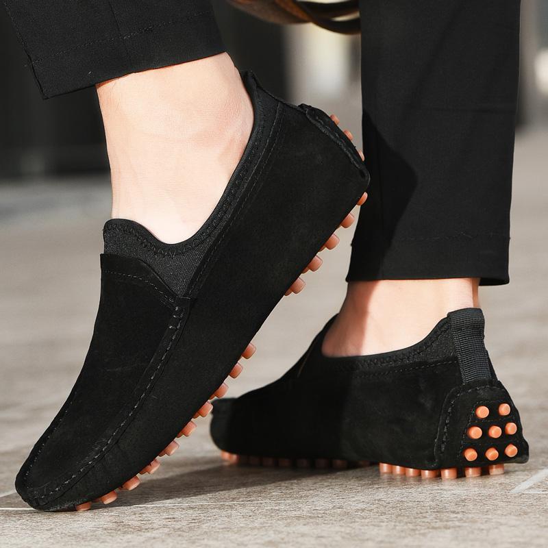 Men's Le Fu Shoes Luxury 2025 New Suede Casual Boat Shoes Driving Shoe Soft Leather Shoe Zapatos Brand Promotion Flat Shoes