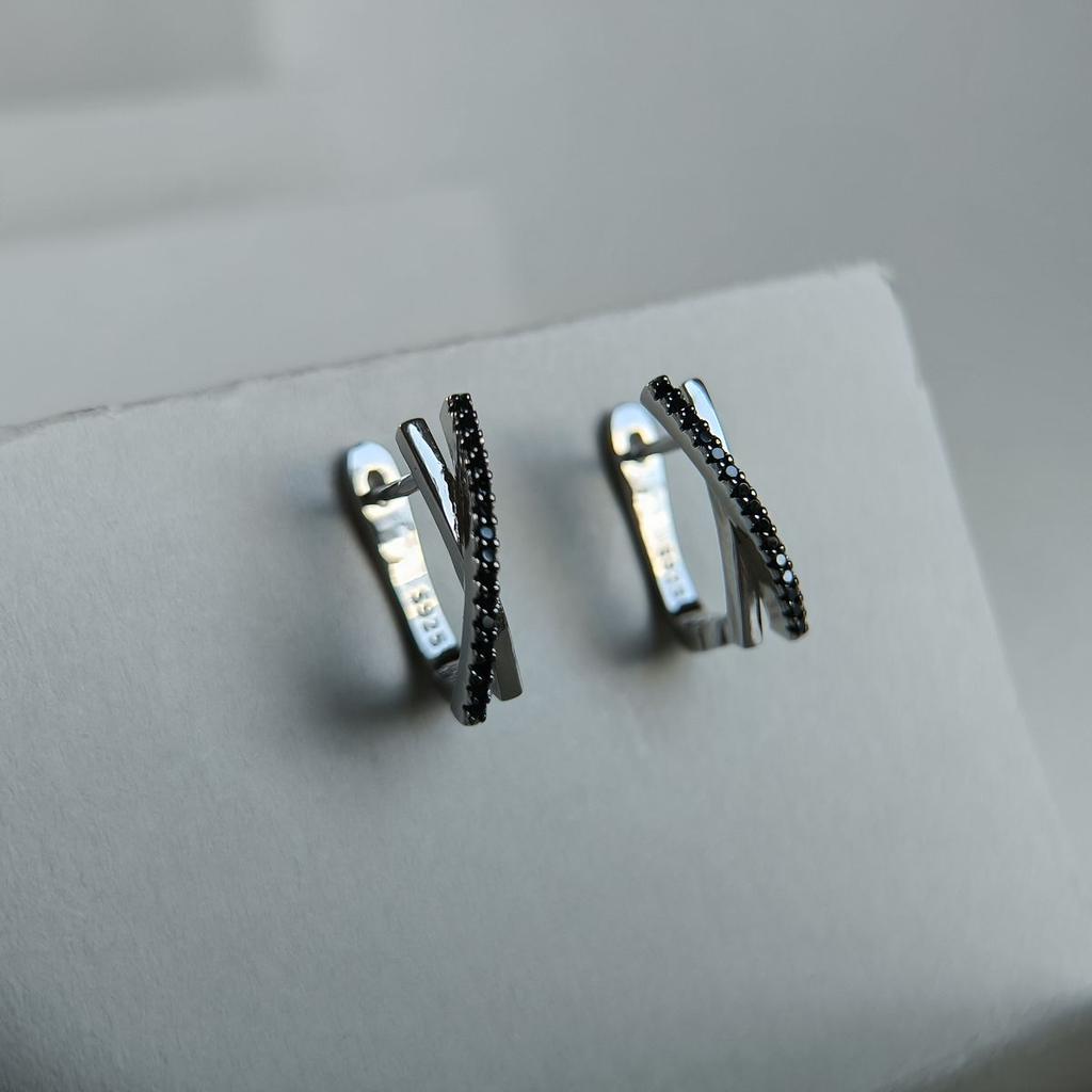 Silver Earrings with Cubic Zirkonia (2187455)