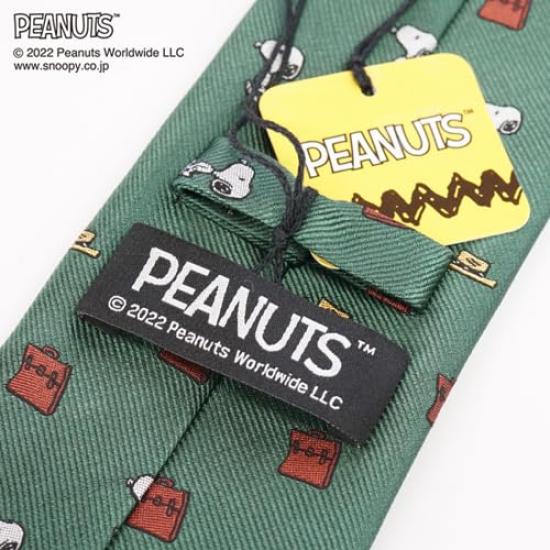 PEANUTS (Snoopy Necktie PEANUTS Necktie PN916758 Green)