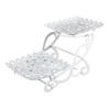 Cake Stand White Dessert Tray Snack Display Tray Bakeware Tabletop Display Stand for Candy Anniversary Banquet Tea Party
