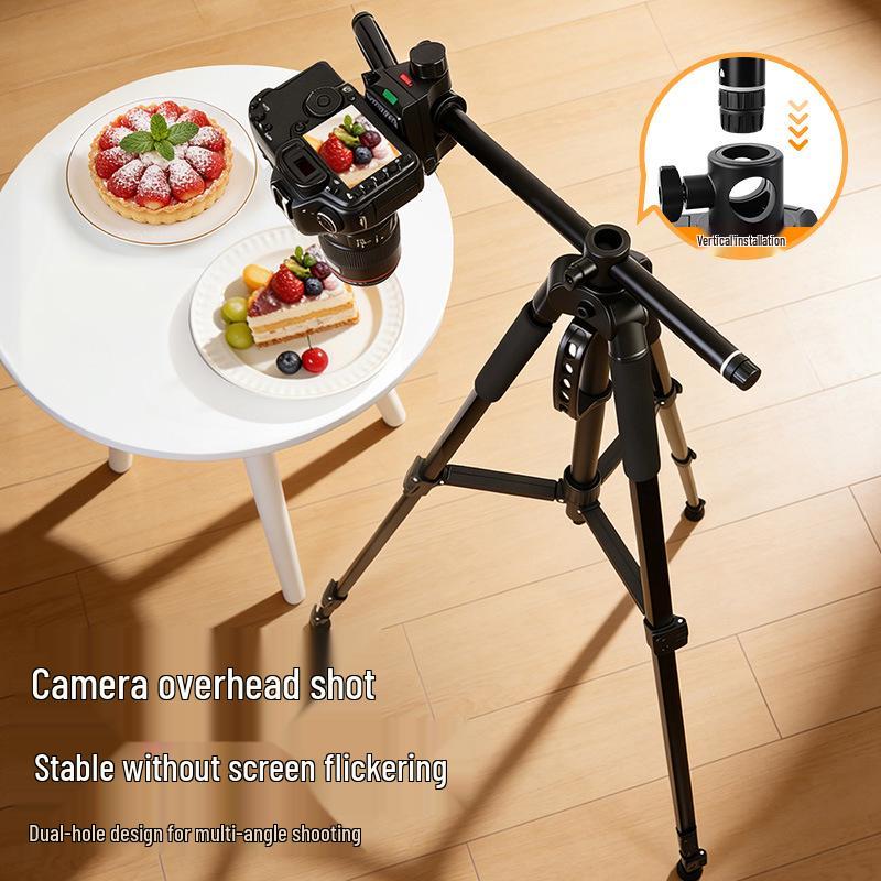 Multifunctional Universal Floor Tripod for Mobile Phone Live Streaming and Overhead Photography