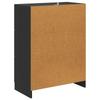 Drawer Cabinet Black 66 x 34.5 x 87 cm Particleboard