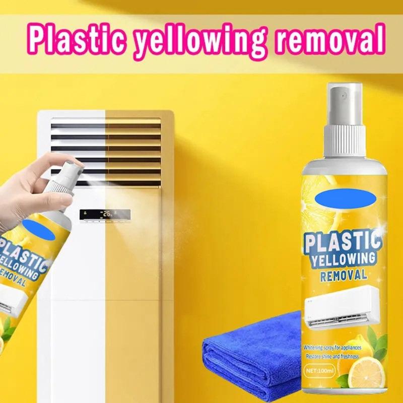 Stain Remover Plastic Gloss Restoration Agent for Air Conditioning Shell Appliances Plastic Yellowing Removal Sprayer
