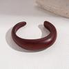 DIEZI 8 Style Vintage Simple Cuff Bangles Fashion Hip Hop Geometric Brown Acrylic Resin Wide Bangles Bracelet Women Men Jewelry