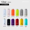 [REVOMAX Official] 12oz 355ml Carbonated Stainless Steel Bottle (Cap Sold Separately), Keeps Hot Drinks Hot for 18 Hours, Cold for 36 Hours, Vacuum