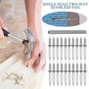 100/200Pcs Double-Head Seamless Installation Nail With Sleeve Carbon Nails Steel Thread Hardwar N6D6